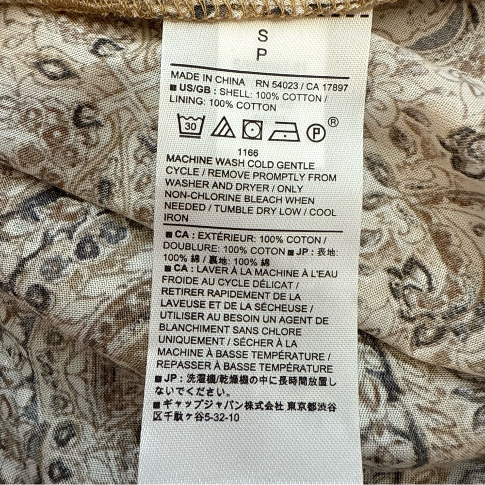 NWT Banana Republic Beige Patterned Tie Open Back Midi Dress with Ruffle Sleeves - Picture 9 of 11